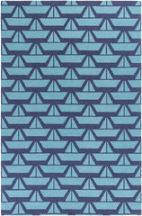 Tuscumbia Modern Dark Blue Area Rug