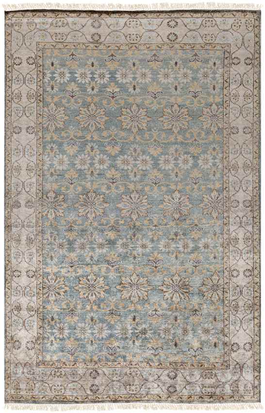 Vallejo Traditional Teal/Charcoal Area Rug