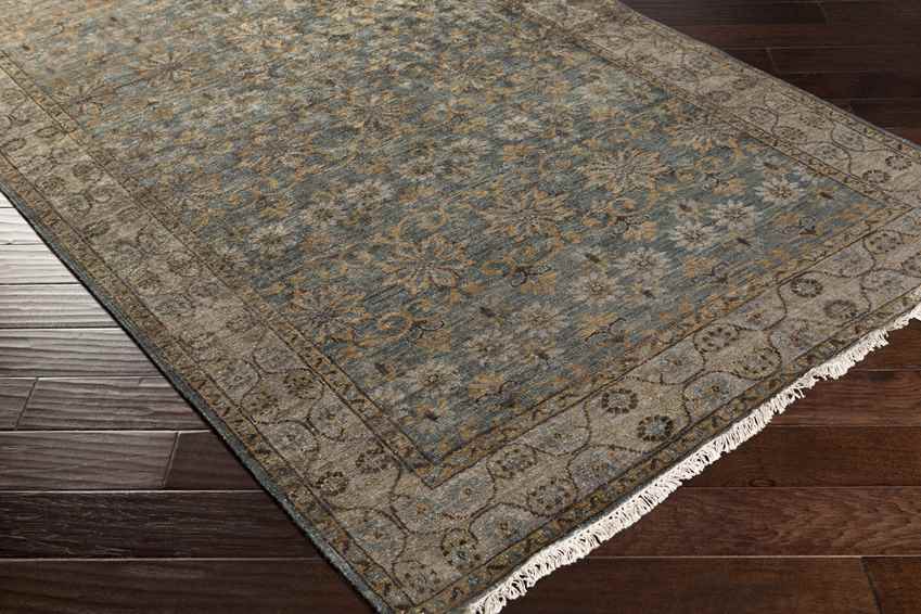 Vallejo Traditional Teal/Charcoal Area Rug