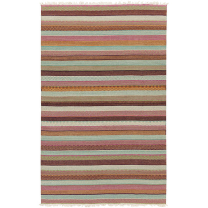 Victorville Modern Salmon/Brown/Green Area Rug