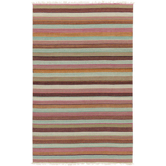 Victorville Modern Salmon/Brown/Green Area Rug