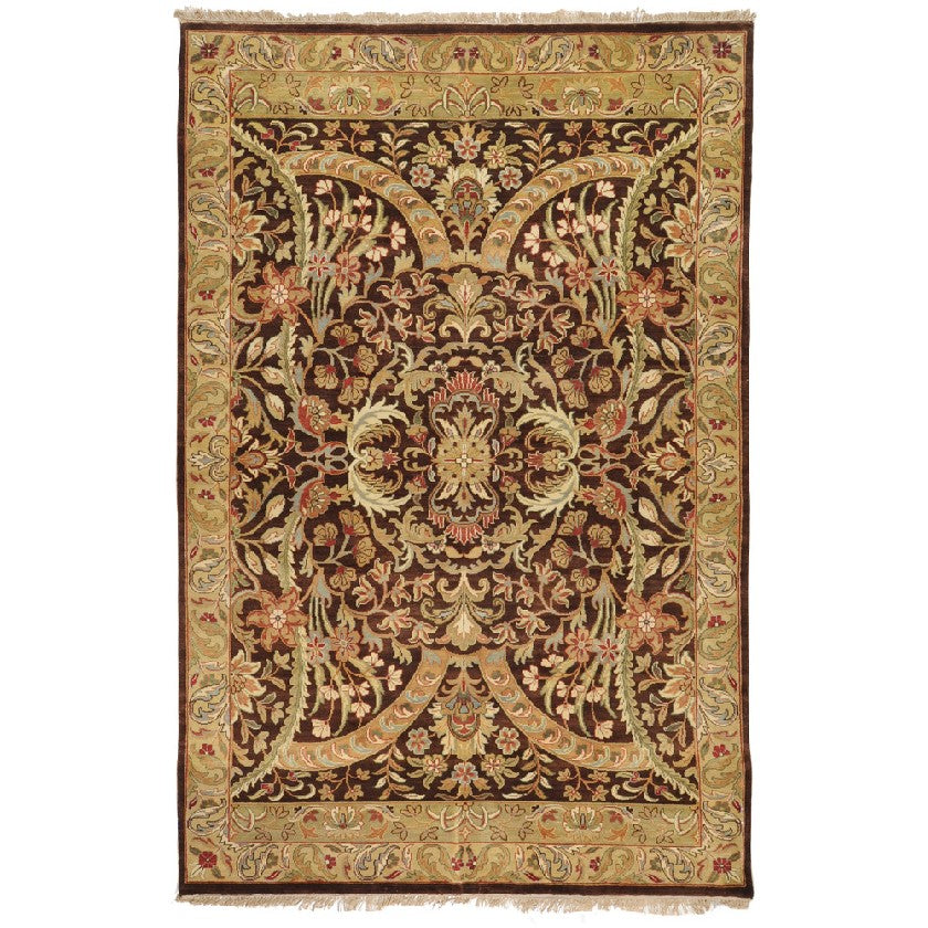 Waco Traditional Dark Brown Area Rug