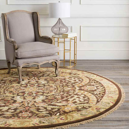 Waco Traditional Dark Brown Area Rug