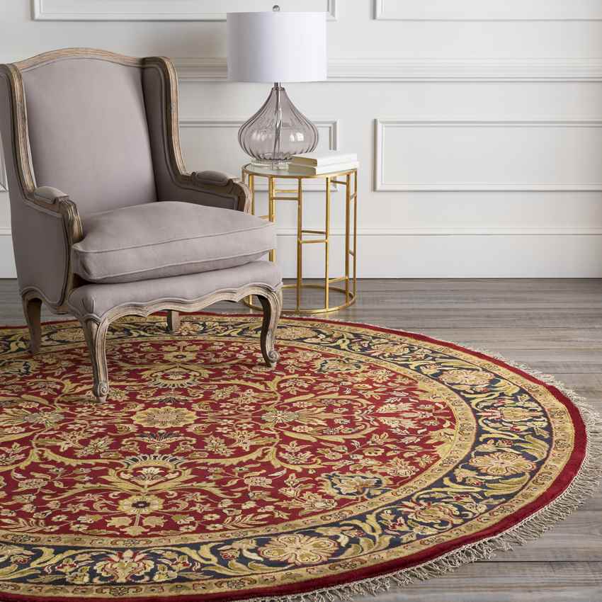 Waldenburg Traditional Burgundy Area Rug