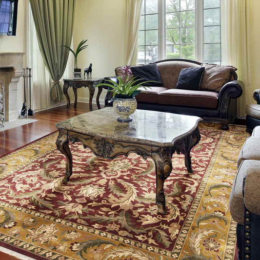 Walsh Traditional Red/Brown Area Rug