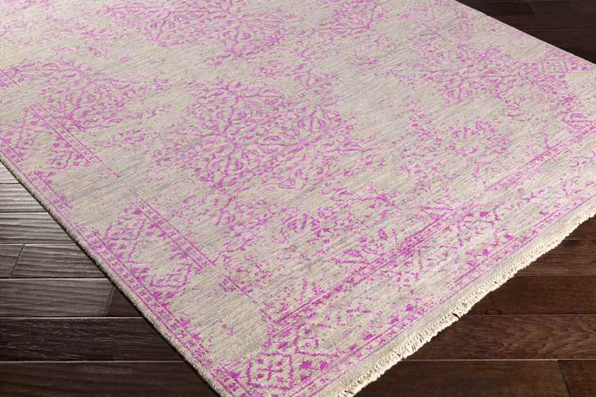 Wellton Traditional Bright Purple Area Rug