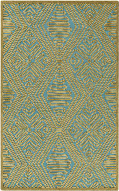 Winchester Modern Green/Blue Area Rug