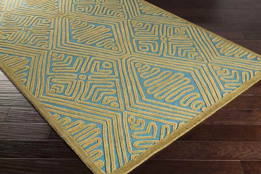 Winchester Modern Green/Blue Area Rug