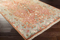 Worth Traditional Pink/Gray Area Rug