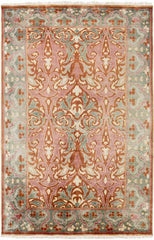 Worth Traditional Pink/Gray Area Rug