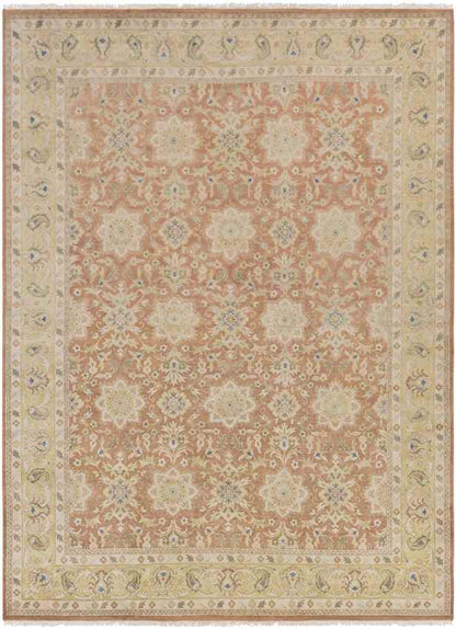 Yuma Traditional Salmon/Gold Area Rug