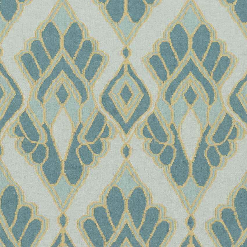 Adeline Global Teal Area Rug