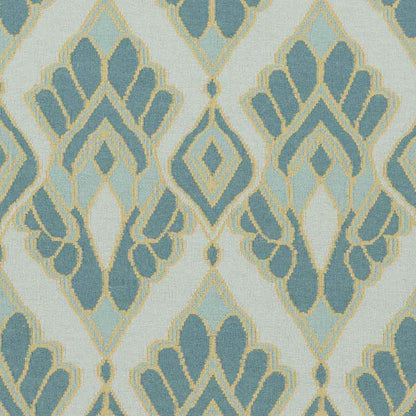 Adeline Global Teal Area Rug