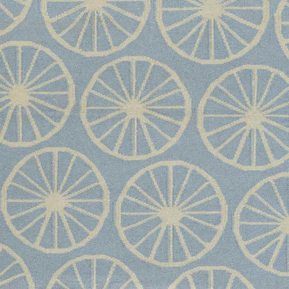 Belknap Coastal Bright Blue/Khaki Area Rug