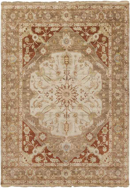 Gladstone Traditional Camel/Burnt Orange Area Rug