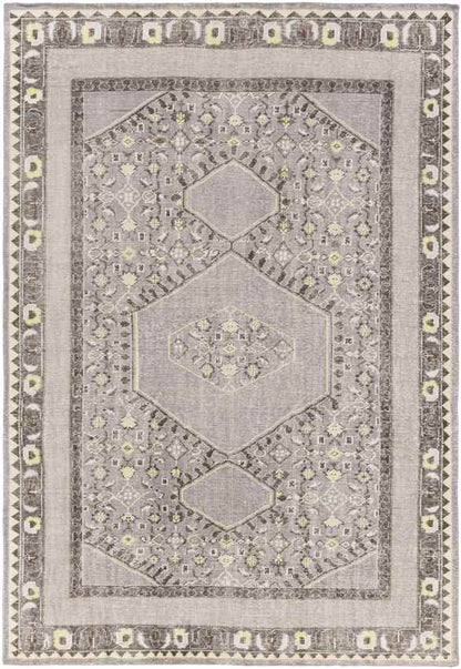 Scafati Traditional Charcoal Area Rug