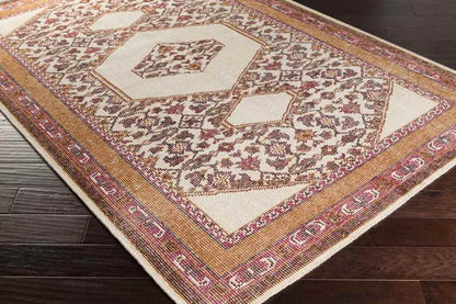 Scafati Traditional Orange Area Rug