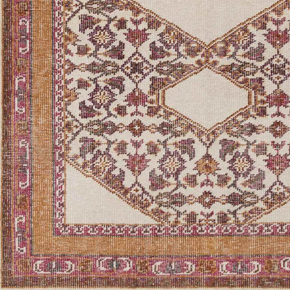 Scafati Traditional Orange Area Rug