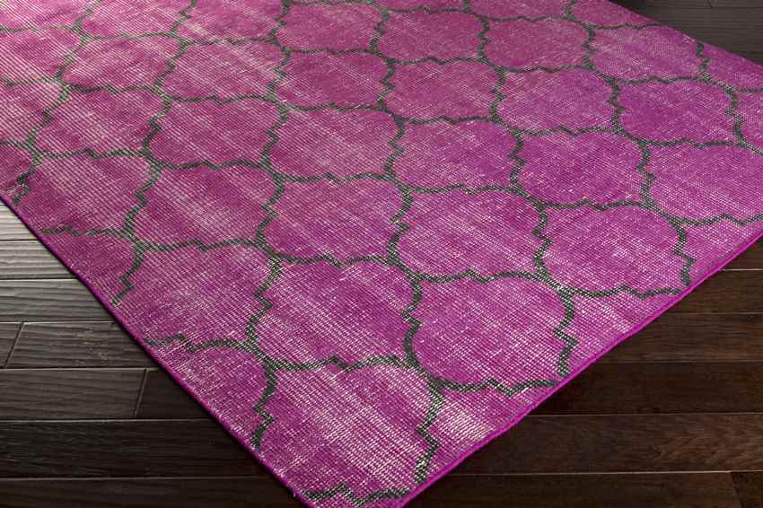 Belvidere Modern Magenta Area Rug