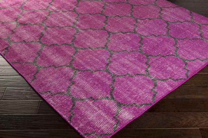 Belvidere Modern Magenta Area Rug