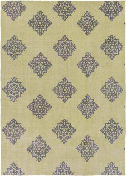 Benld Traditional Lime Area Rug