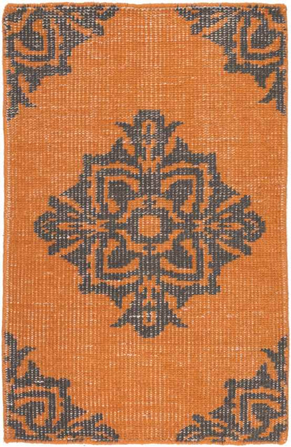 Benld Traditional Burnt Orange Area Rug