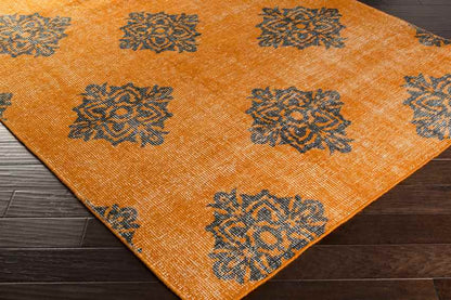 Benld Traditional Burnt Orange Area Rug