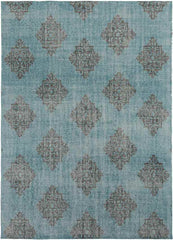 Benld Traditional Teal/Gray Area Rug