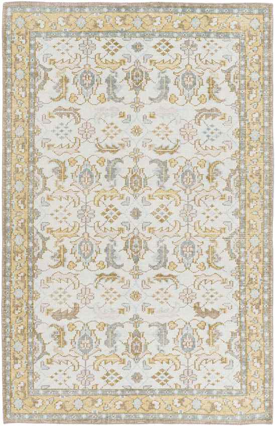 Treherne Traditional Beige/Blue Area Rug