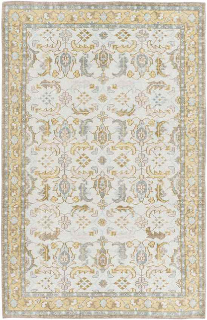 Treherne Traditional Beige/Blue Area Rug