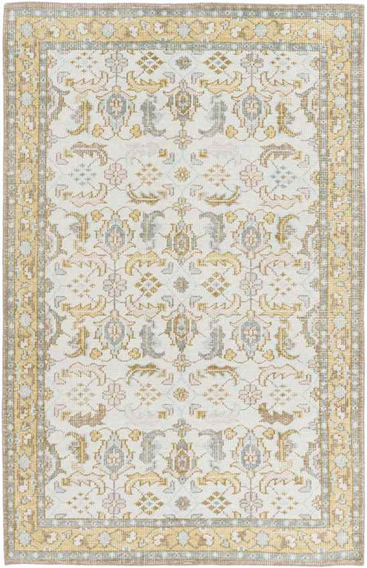 Treherne Traditional Beige/Blue Area Rug