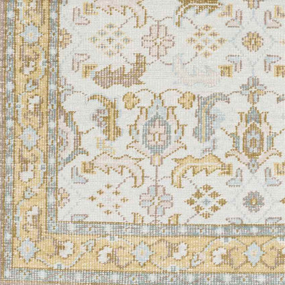 Treherne Traditional Beige/Blue Area Rug