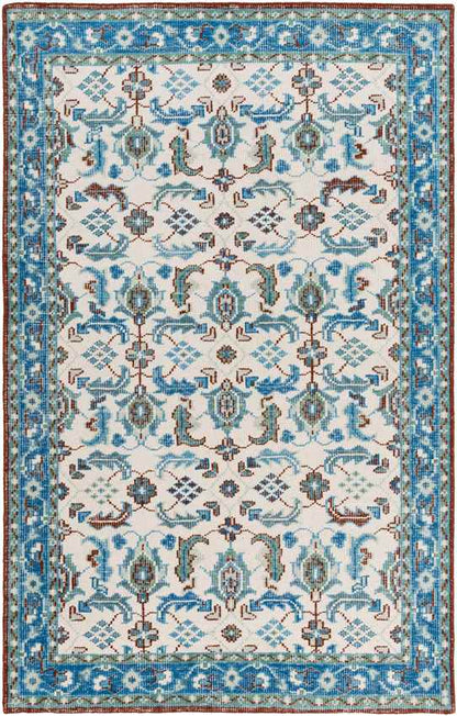 Treherne Traditional Blue Area Rug