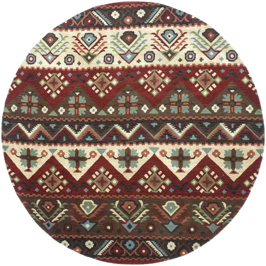 Crewkerne Rustic Dark Red Area Rug
