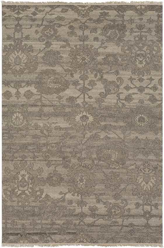 Crook Traditional Khaki Area Rug