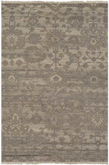 Crook Traditional Khaki Area Rug
