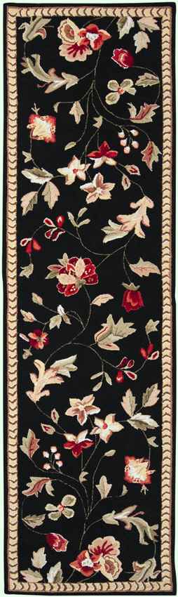 Elland Cottage Black Area Rug