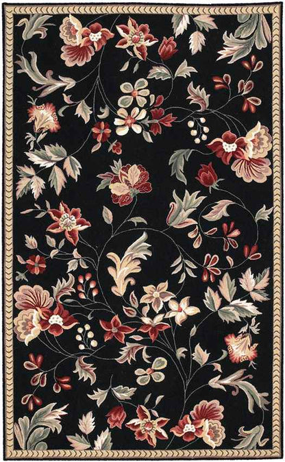 Elland Cottage Black Area Rug