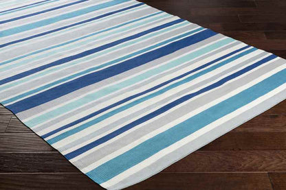 Fareham Modern Dark Blue/Ivory Area Rug