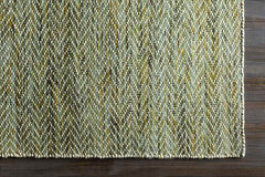 Gateshead Modern Dark Green Area Rug