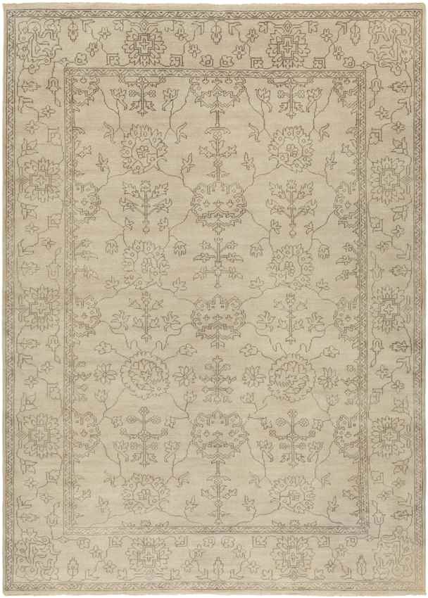 Hailsham Traditional Khaki Area Rug