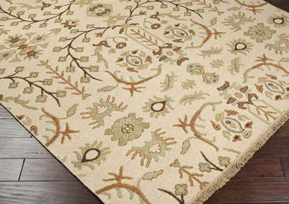 Hawes Traditional Tan Area Rug