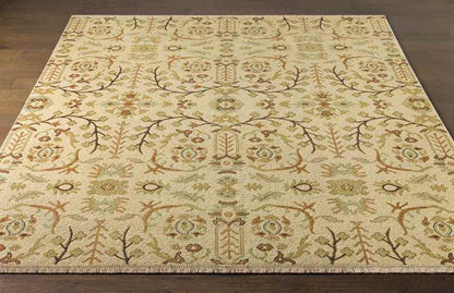 Hawes Traditional Tan Area Rug