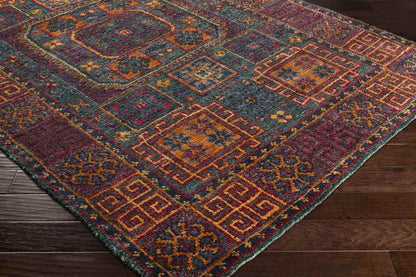 Hitchin Traditional Dark Green Area Rug