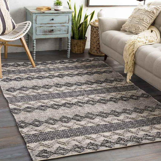 Horley Cottage Black Area Rug