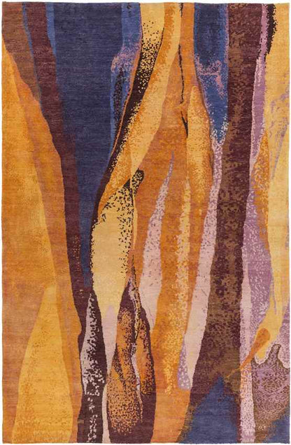 Matlock Modern Orange/Purple Area Rug