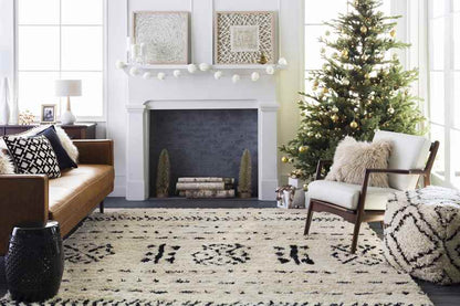 Morley Global Ivory/Black Area Rug