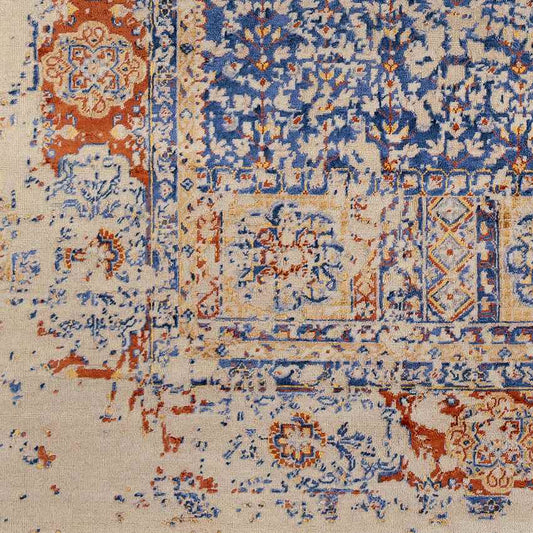 Newhaven Traditional Navy Area Rug