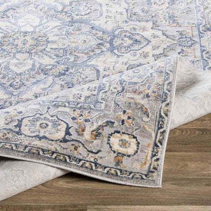 Raunds Traditional Dark Blue Area Rug