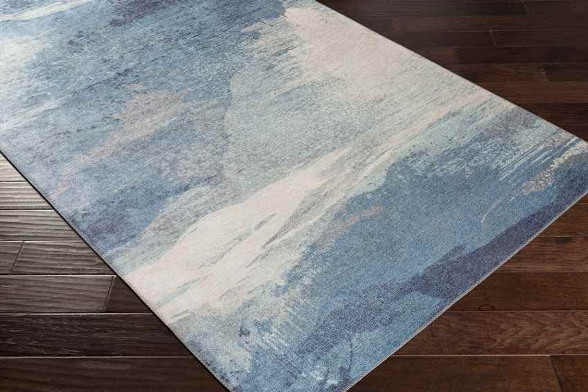 Rayleigh Modern Aqua Area Rug